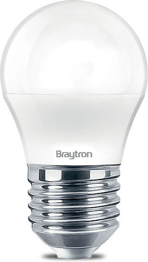 Braytron Λάμπα LED 5W για Ντουί E27 και Σχήμα G45 Φυσικό Λευκό 450lm