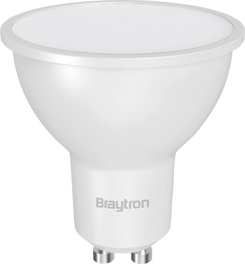 Braytron Λάμπα LED 7W για Ντουί GU10 Φυσικό Λευκό 550lm