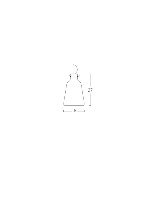 Zambelis Lights Pendant Light Orange with Socket E27