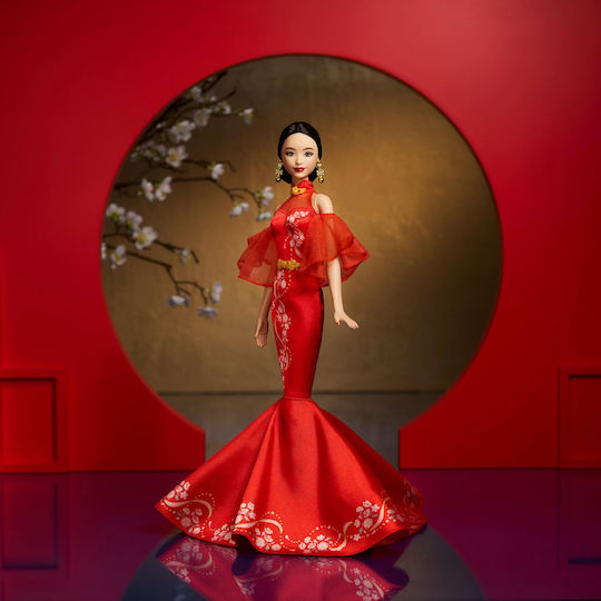 Barbie Signature Lunar New Year With Qipao Dress & Golden Accessories Колекционерска Кукла за 3++ години
