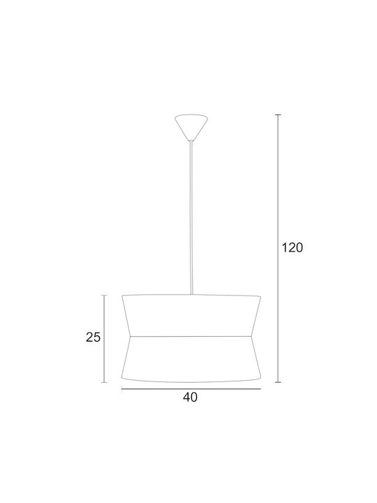 ArkoLight Lustră Verde cu Dulie E27 40cm.