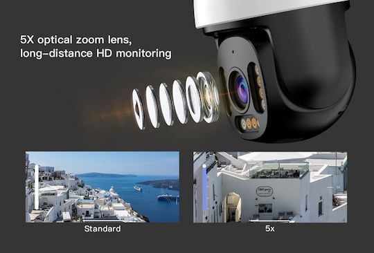 Vstarcam CS611Q-X5 IP Überwachungskamera Wi-Fi Full HD+ 4MP Wasserdicht mit Zwei-Wege-Kommunikation und Objektiv 4mm