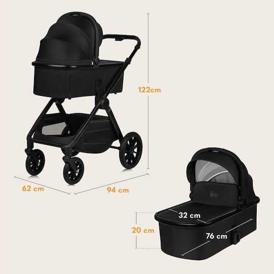Lionelo Layla Verstellbar 3 in 1 Baby Kinderwagen Geeignet für Neugeborene Brown Rust