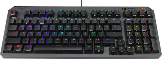 Asus TUF Gaming K3 Gen II Οπτικό Gaming Πληκτρολόγιο με RGB φωτισμό (Αγγλικό US)