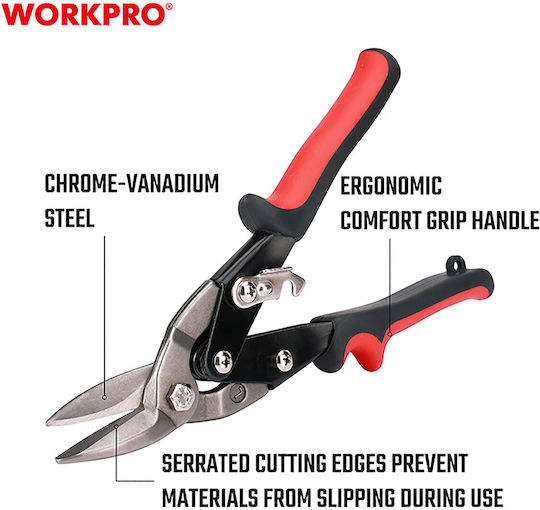 WorkPro Ψαλίδι Λαμαρίνας Μήκους 250mm