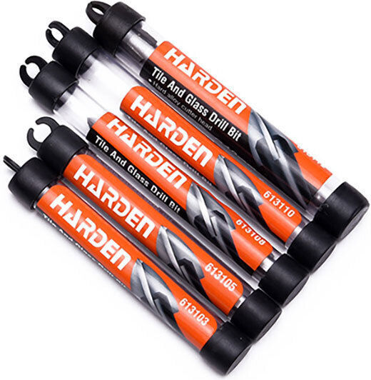 Harden Four-Cut Drill Carbide with Hexagonal Shank for Glass και Tiles 5mm