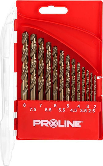 Metal Drill Bits Hssco Din338 Cut 13pcs 1.5-6.5mm Proline