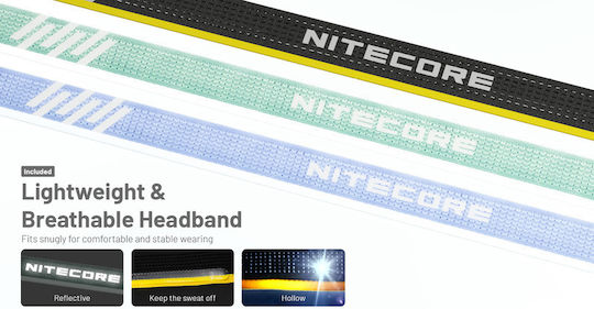 NiteCore Челник LED IP68 с Максимална Яркост 600лм HA23 Черен