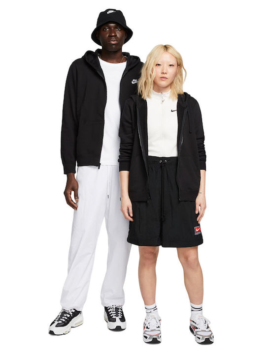 Women's Sweatshirt Jacket Hooded Black