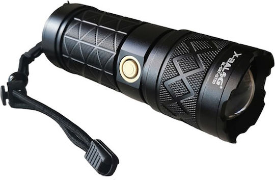 X-Balog Wiederaufladbar Taschenlampe LED Schwarz