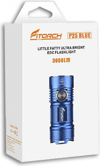 Fitorch Lanternă LED IPX8 cu Luminozitate Maximă 3000lm P25 Albastru Albastru