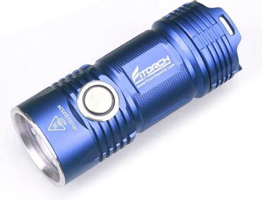 Fitorch Lanternă LED IPX8 cu Luminozitate Maximă 3000lm P25 Albastru Albastru
