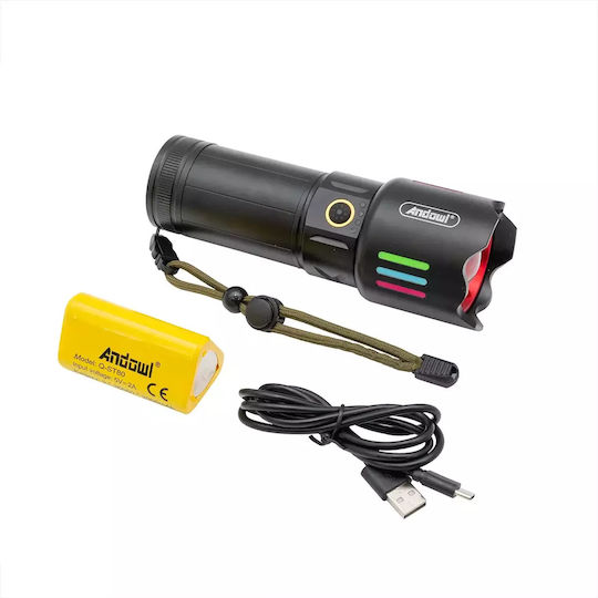 Andowl LED IP45 с Максимална Яркост 800лм Черен