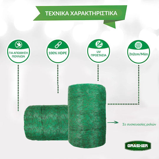 Grasher Bird Repellent Net 4m