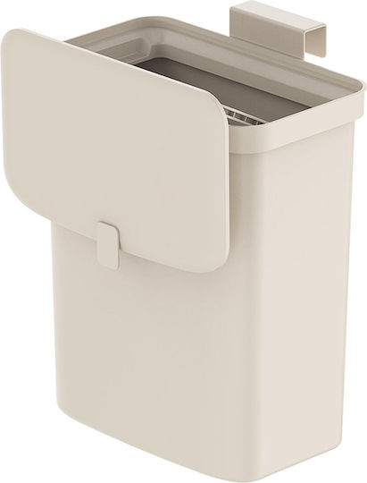Eko Puro II Waste Bin for Cabinet Plastic with Oscillating Lid White 9lt