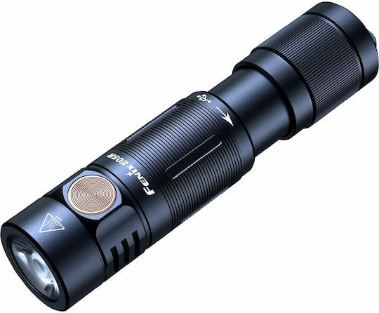 Fenix Rechargeable Keychain Flashlight LED IP68 with Maximum Brightness 400lm E05R Embedded Green Green