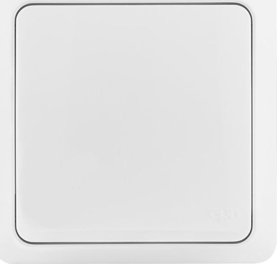 Elektro Plast Wall Switch Lighting One-Way with Frame White