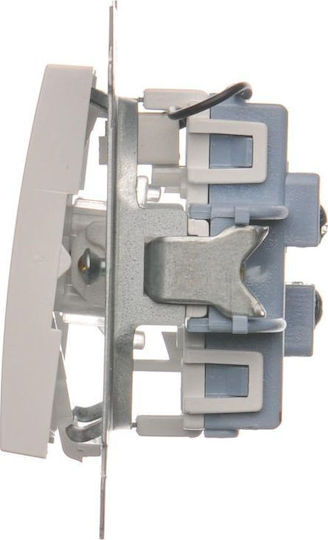 Kontakt-Simon Recessed Wall Switch Lighting Two-Way without Frame White