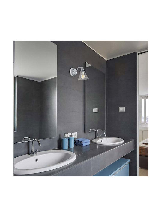 Rabalux Antoine Modern Lumină de Baie cu Soclu E14 Argintiu 21cm