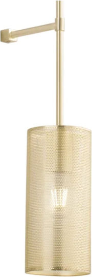 Fan Europe I-King-AP Modern Lamp Wall with Socket E27 Gold 10x22cm