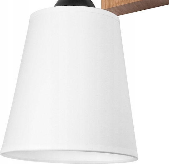 Lamkur Lula Modern Lamp Wall with Socket E27 White 29cm