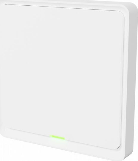Tesla Wall Switch One-Way with Frame White