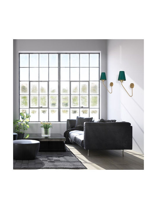 Eko Light Κλασικό Φωτιστικό Τοίχου με Ντουί E27 Πράσινο