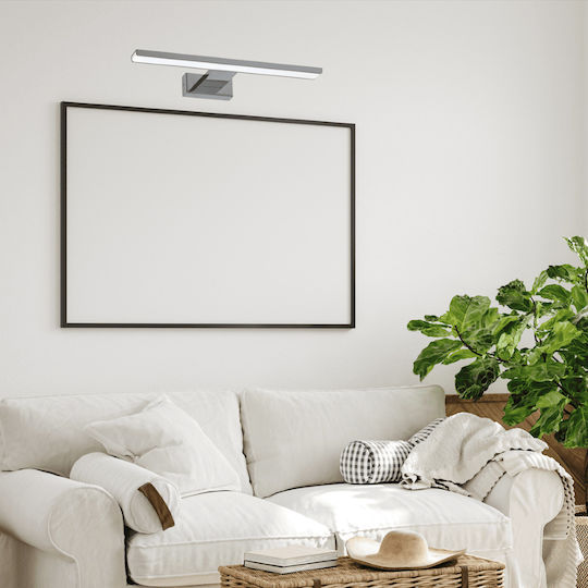 Eko Light Lumină De baie LED Argintiu 7cm