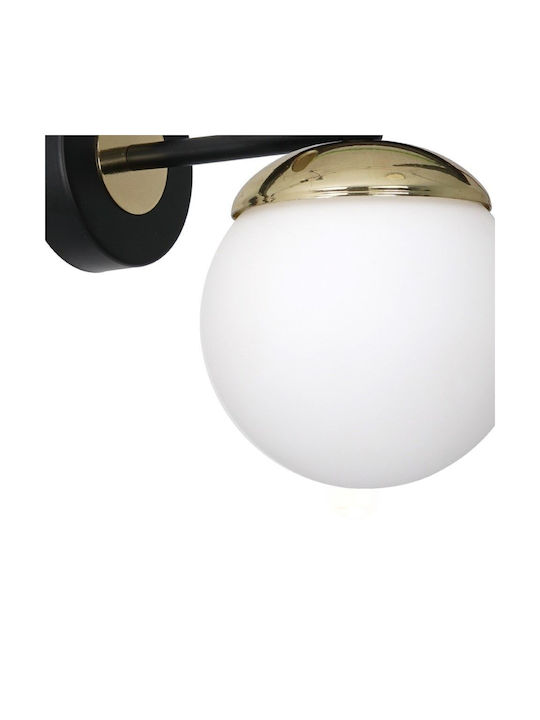 Eko Light Κλασικό Φωτιστικό Τοίχου με Ντουί E14 Χρυσό