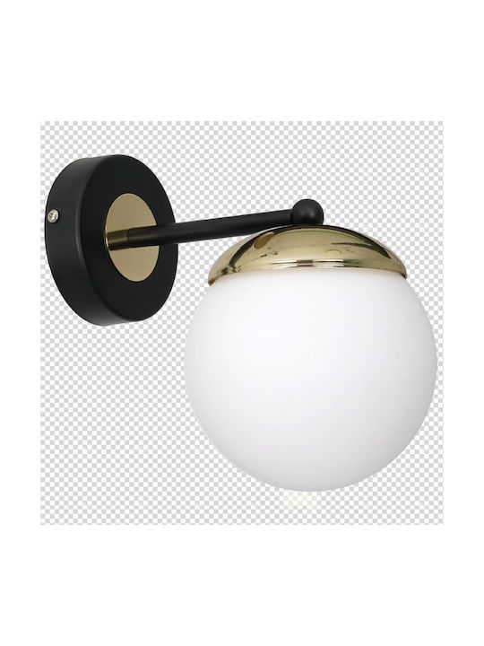 Eko Light Κλασικό Φωτιστικό Τοίχου με Ντουί E14 Χρυσό