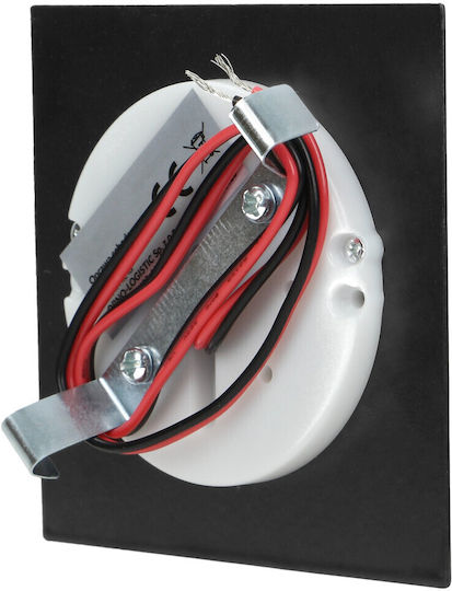 Orno Lamp Wall with Integrated LED and Cool White Light Black