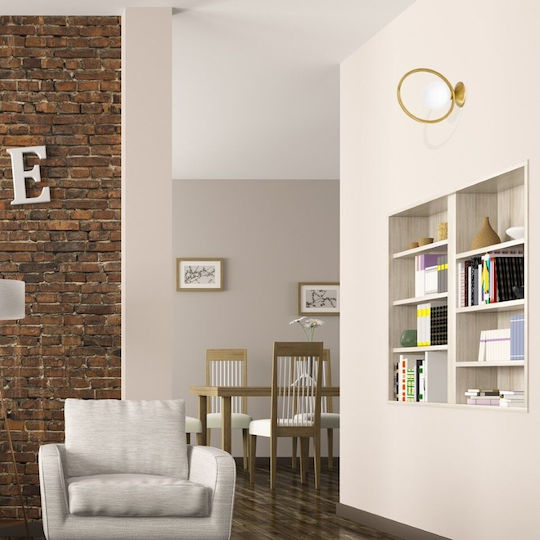 Eko Light Modern Lumină de Perete cu Soclu E14 Auriu 30x30cm