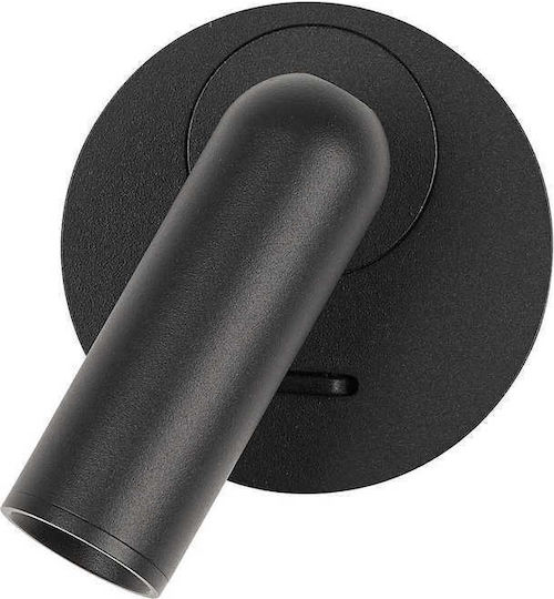 Ideal Lux Bean Round Ap Classic Lamp Wall with Integrated LED and Warm White Light Black 7x8.5x7cm