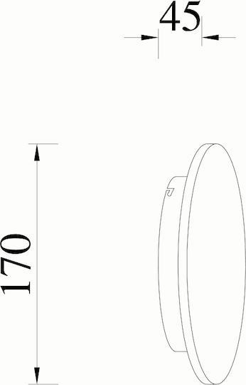 Sun Light Lamp Wall White 17cm Sun Light Lamp Wall White 17cm