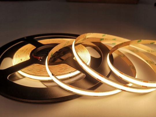 Eco Light Bandă LED 12V Alb Natural Lumină 5m Tip COB