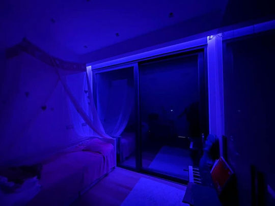 Smart Ταινία LED Wi-Fi 12V RGB Φως 10m Τύπου SMD5050 με Τροφοδοτικό, Τηλεχειριστήριο & WiFi Controller