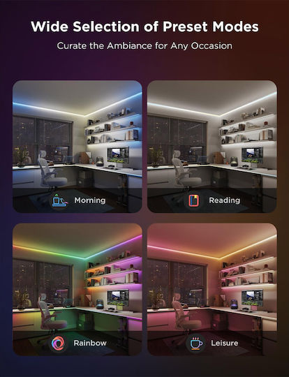 Govee Smart LED Strip Wi-Fi RGBICW Light 3m Type COB