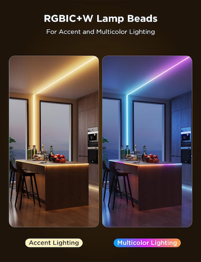 Govee Smart LED Strip Wi-Fi RGBICW Light 3m Type COB