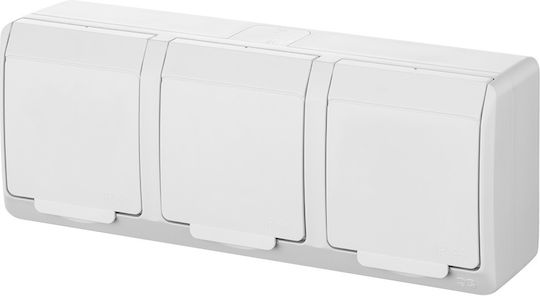 Elektro Plast Power Socket White 1pcs