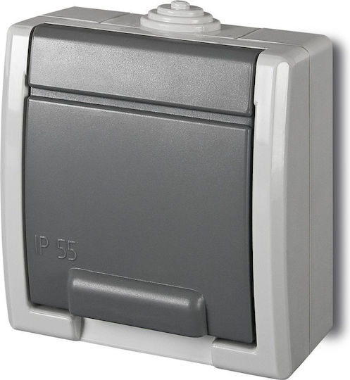 Elektro Plast Power Socket Gray 1pcs