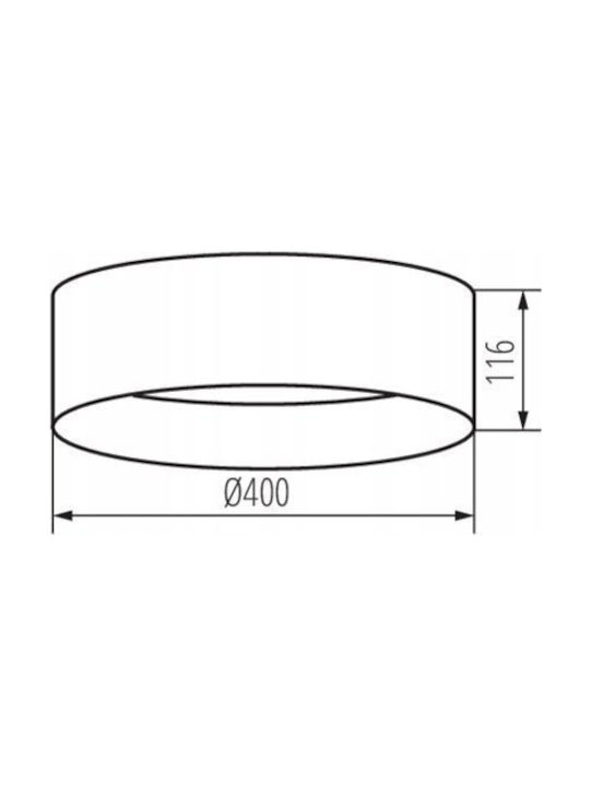 Kanlux Πλαφονιέρα 17εκ. LED Kanlux Πλαφονιέρα 17εκ. LED