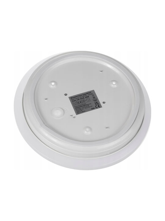 Maclean Energy Ceiling Mount Light Bathroom White with Integrated LED