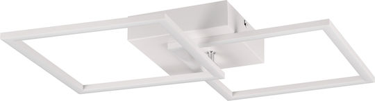 Trio Lighting TRAIL Таванна Плафониера 56 см Бяла с Вграден LED