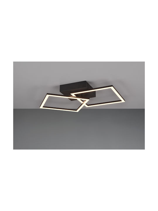 Trio Lighting Таванно осветление 60бр Черен с Вграден LED