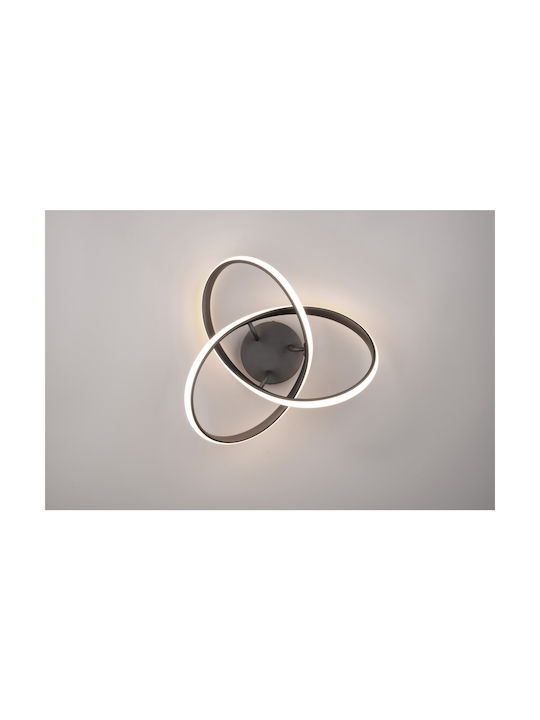 Trio Lighting Ceiling Mount Light 40cm Black with Integrated LED