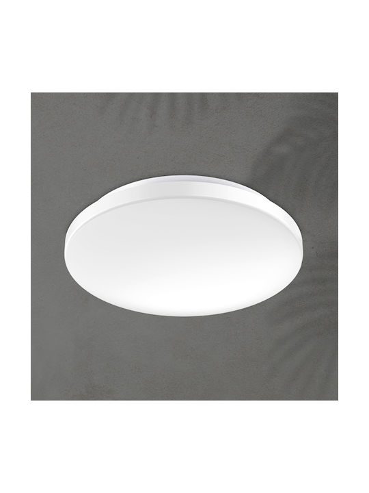 Eurolamp Πλαφονιέρα Οροφής Λευκή με Ενσωματωμένο LED