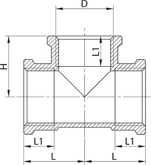 Invena Σύνδεση Σωλήνα Ορειχάλκινη 1/2" / 3/8" H/ZM-05-010