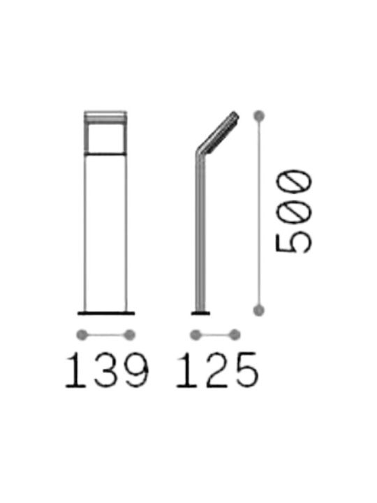 Ideal Lux Post Mic LED 9W 50x13.9x12.5cm Ideal Lux Post Mic LED 9W 50x13.9x12.5cm