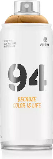 Montana Colors Spray Farbe 94 mit Matt Effekt Oro Marco / Rahmen Gold 400ml