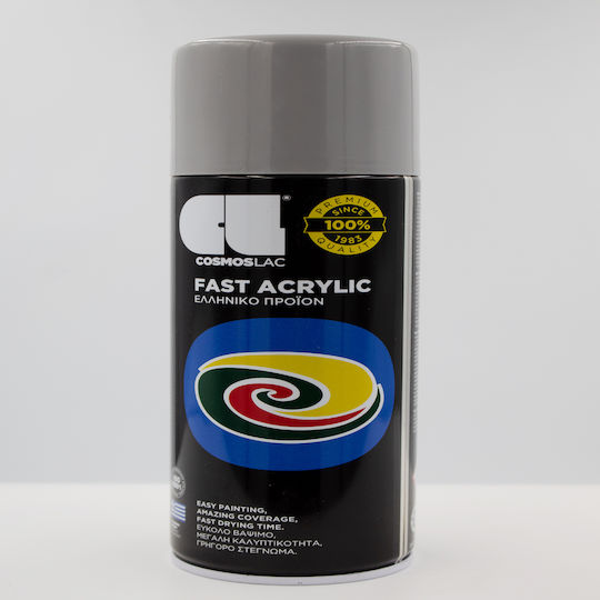 Cosmos Lac Spray Vopsea Fast Acrylic cu Strălucitor Efect Gri RAL 7042 400ml